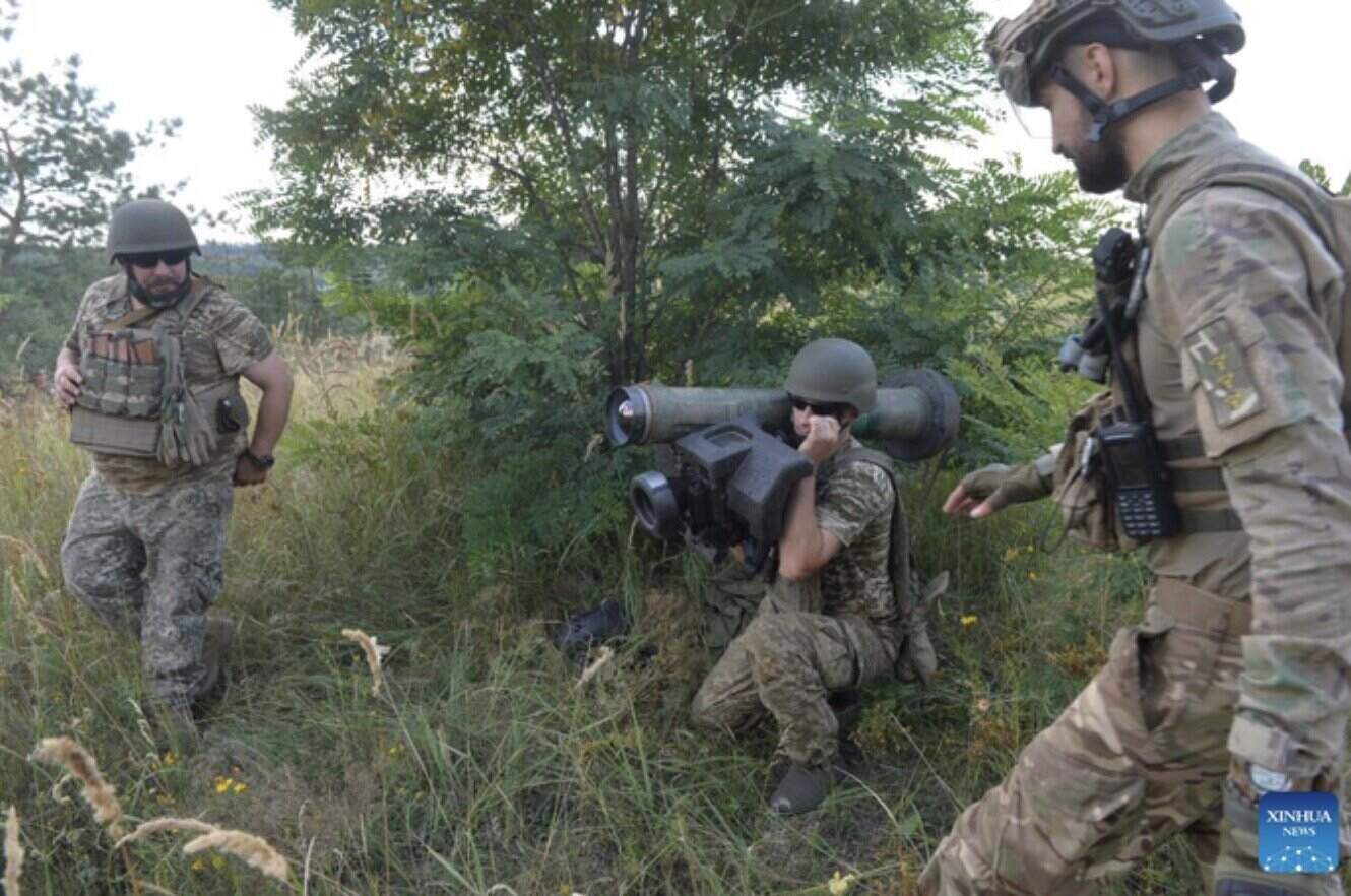 Soldats ukrainiens en service. Photo: Xinhua