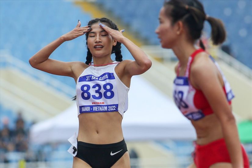 Former Vietnamese athletics athlete, Khuat Phuong Anh confidently returns to competition after her doping ban expired. Photo: Thanh Vu