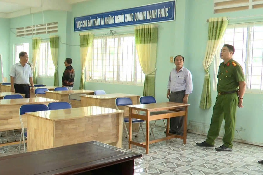 Công an xã Vĩnh Thạnh đã xây dựng phương án phân công lực lượng bảo vệ tại 21 tổ bầu cử trên địa bàn. Ảnh: Công an Vĩnh Thạnh