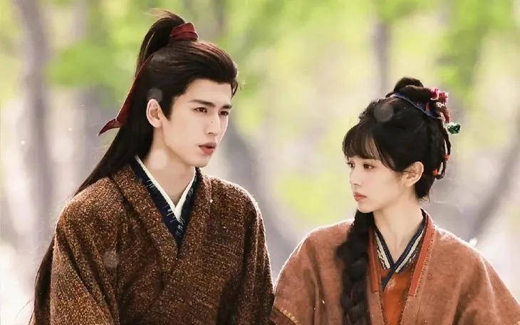 Tạo hình của Trương Lăng Hách - Điền Hi Vi trong phim “Trục ngọc“. Ảnh Nhà sản xuất  