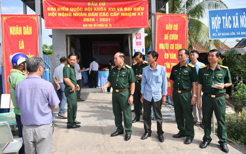 Công tác chuẩn bị bầu cử cơ bản bảo đảm đúng tiến độ, đúng quy định, sát với tình hình thực tế địa bàn, nhất là tại các xã biên giới. Ảnh: Phương Vũ