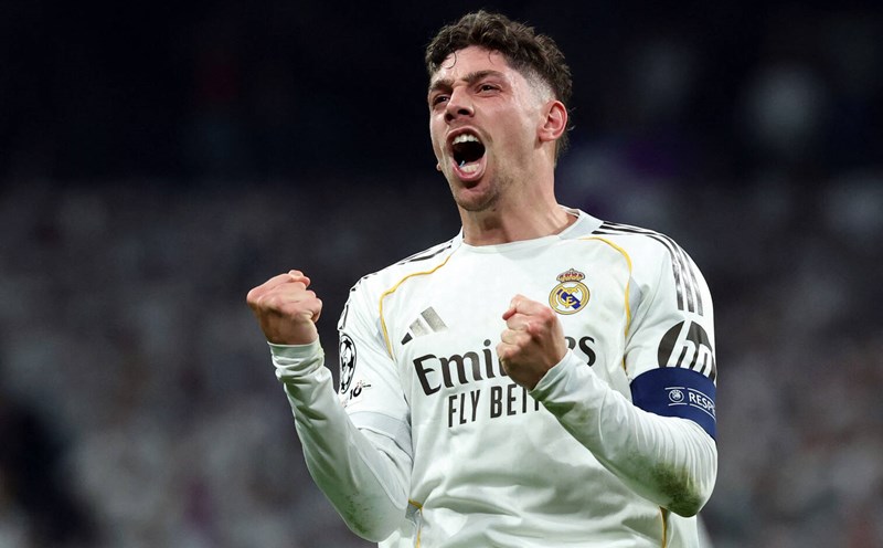 Federico Valverde là biểu tượng cho tinh thần chiến đấu của Real Madrid