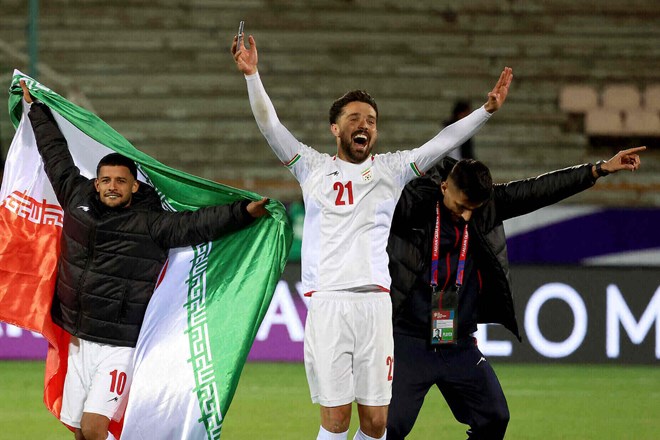 The Iranian national team still leaves open the possibility of participating in the 2026 World Cup. Photo: AFP
