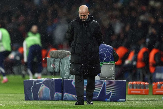Coach Pep Guardiola said Man City will try their best to defeat Real in the second leg. Photo: AFP