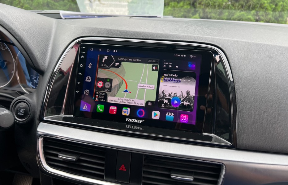 자동차에 있는 VIETMAP 제품. 사진: EMMA