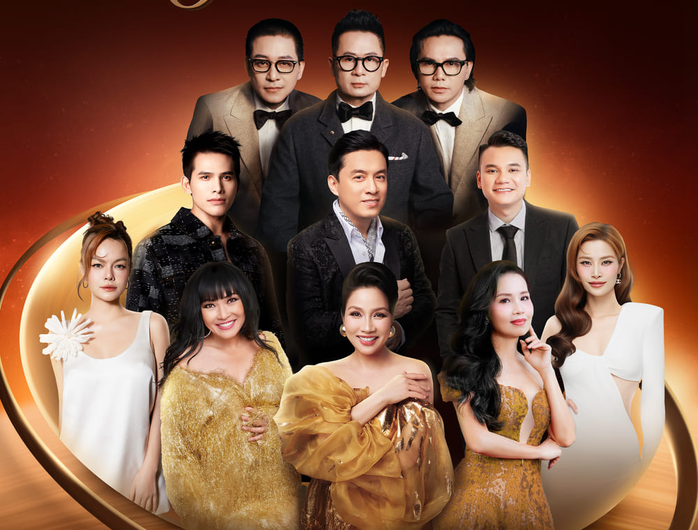 Vietnamese stars reunite in the "Vo Ve Ve Thanh Xuan" live concert. Photo: Organizing Committee
