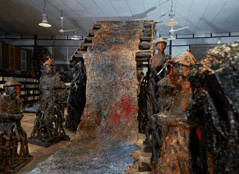 One of the Vietnamese artworks will be displayed at the Ca' Giustinian Faccanon Palace in Venice (Italy). Photo: Organizing Committee