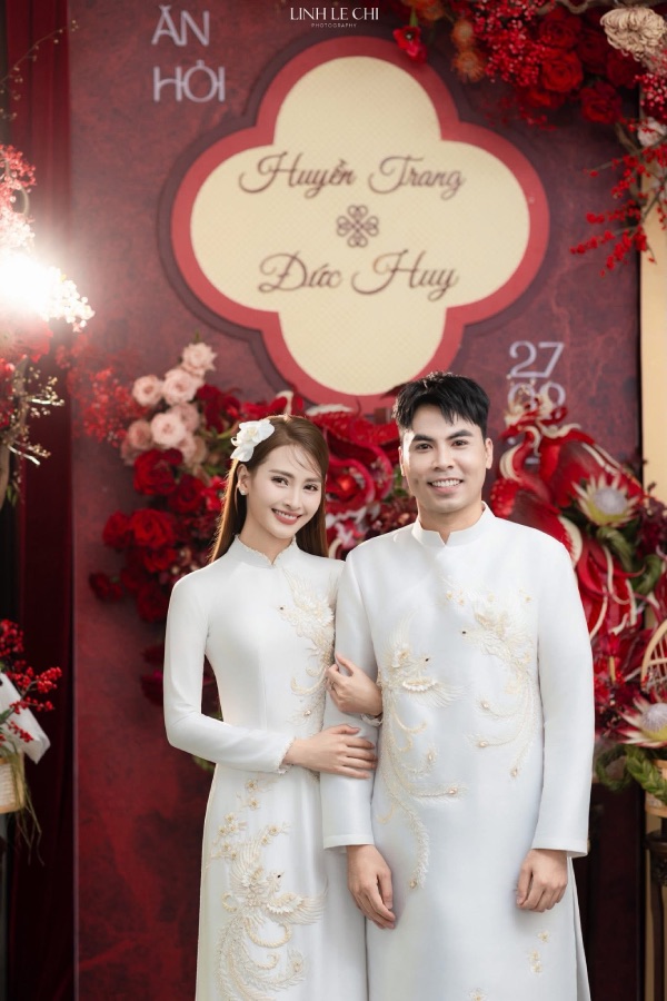 Đám cưới của cặp đôi diễn ra vào ngày 14.3. Ảnh: NVCC