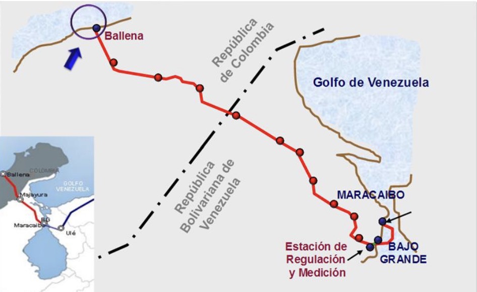 Gas pipeline system connecting Venezuela and Colombia. Photo: Venezuelan National Oil Corporation PDVSA