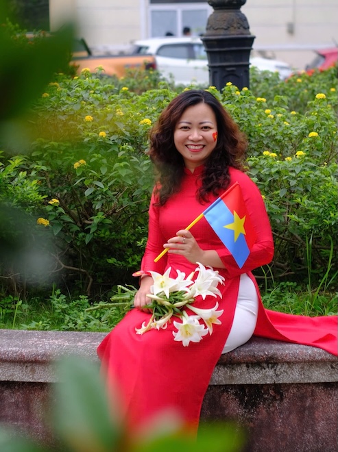 Chị Trang không chỉ trau dồi kiến thức chuyên môn, kỹ năng sống mà còn luôn biết chăm sóc bản thân. Ảnh: Nhân vật cung cấp