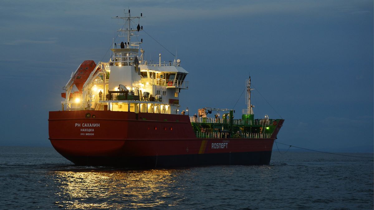 Russian oil tanker of Rosneft Group. Photo: TASS