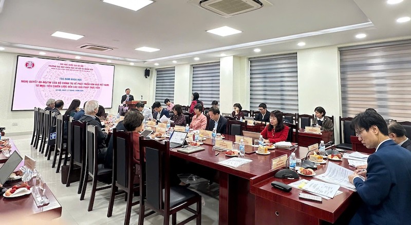 Quang cảnh buổi tọa đàm. Ảnh: USSH