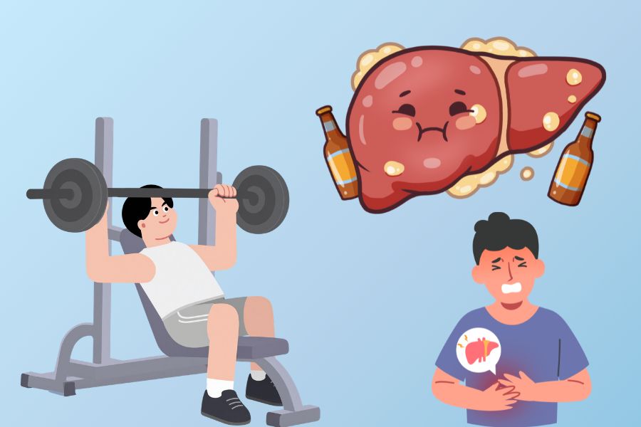 Reduce liver fat by regularly applying simple exercises