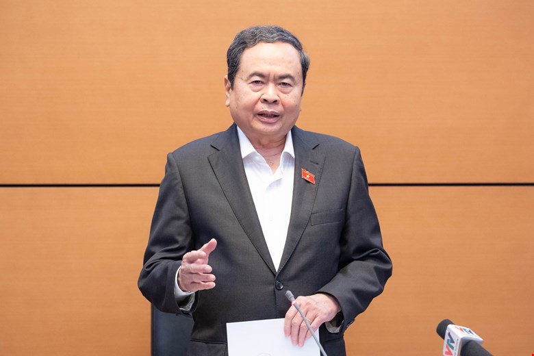 Politburo Member, National Assembly Chairman Tran Thanh Man - Chairman of the National Election Council. Photo: Duong Dung.