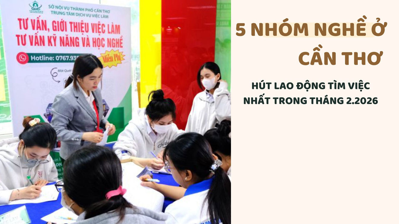 The job search demand of workers in Ho Chi Minh City in February 2026 is increasing, concentrated in food processing and garment groups.