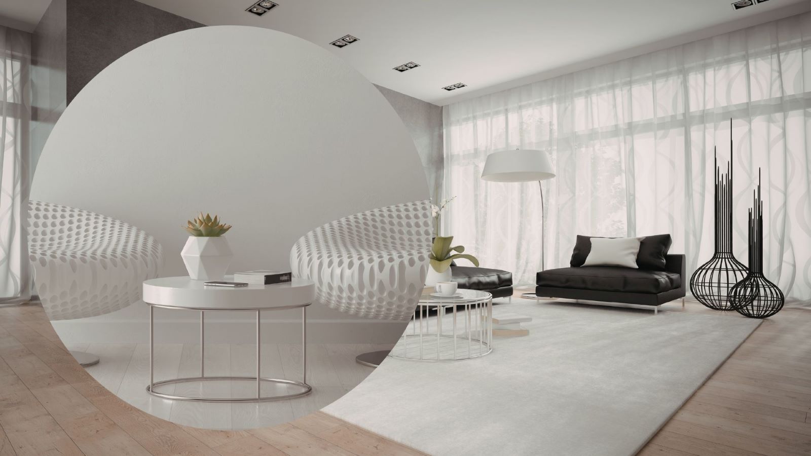 With a spacious living room, choosing suitable decorations in design helps the room become more beautiful and impressive. Graphics: Thanh Thanh