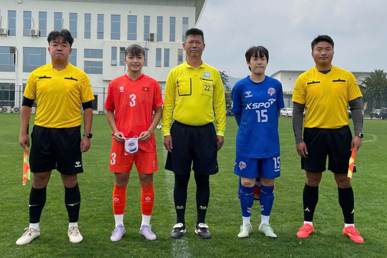 U20 nữ Việt Nam thể hiện được lối đá thuyết phục. Ảnh: VFF