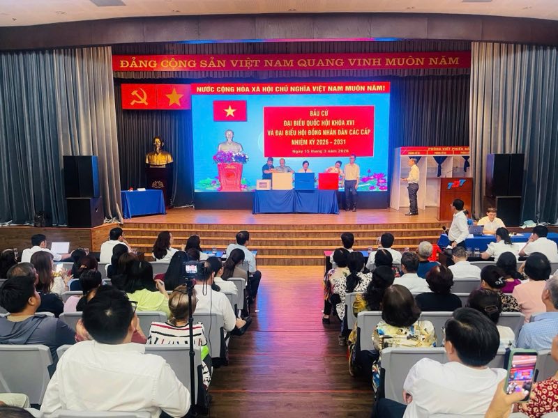 Phường Tân Hưng (TPHCM) tổ chức tập huấn nghiệp vụ công tác bầu cử nhiệm kỳ 2026 – 2031. Ảnh: Minh Tâm