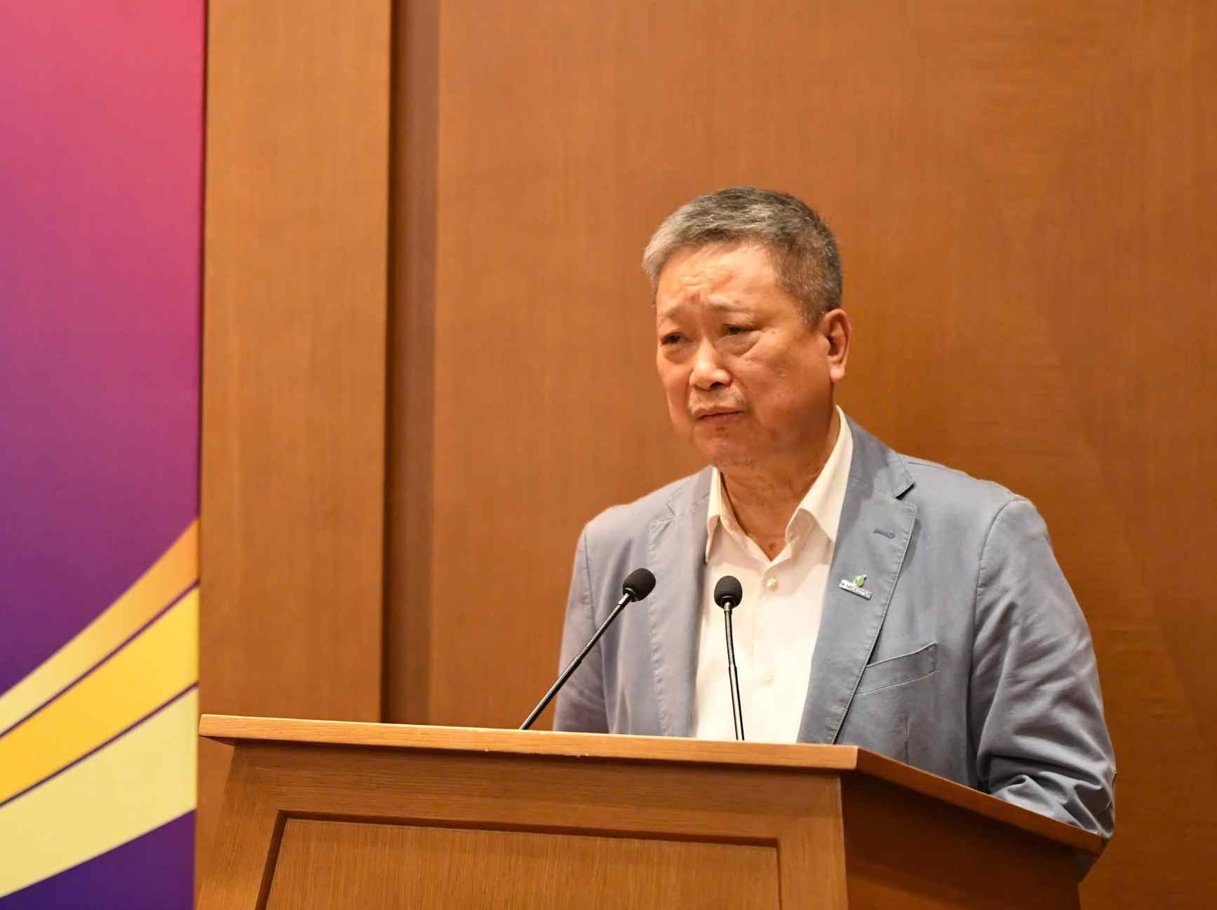 Ông Hồ Anh Tuấn, Trưởng Ban Tổ chức triển khai Cuộc vận động “Xây dựng Văn hóa Doanh nghiệp Việt Nam,” Chủ tịch Hiệp hội Phát triển Văn hóa Doanh nghiệp Việt Nam. Ảnh: Phạm Sỹ