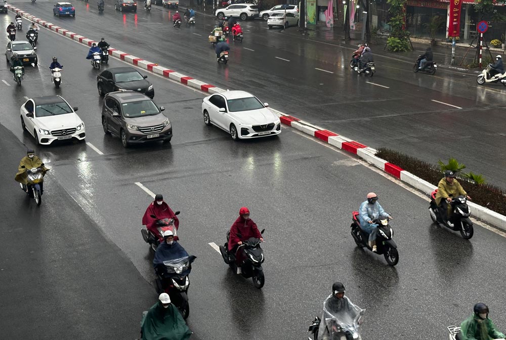 Cold air intensifies, rainy and cold weather forecast in the North and North Central regions. Photo: Hai Danh
