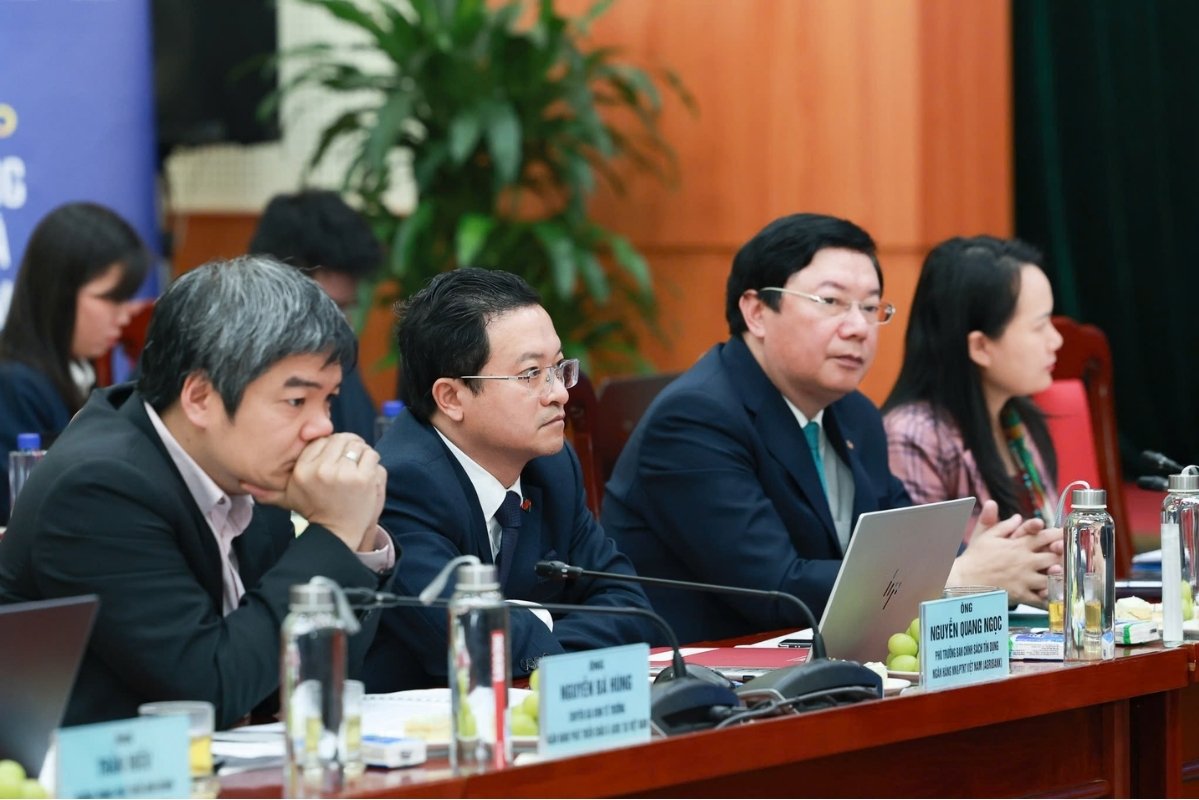 Các đại biểu tham dự Hội thảo “Huy động hiệu quả nguồn vốn, phục vụ mục tiêu tăng trưởng hai con số” ngày 12.3. Ảnh: Hải Nguyễn 