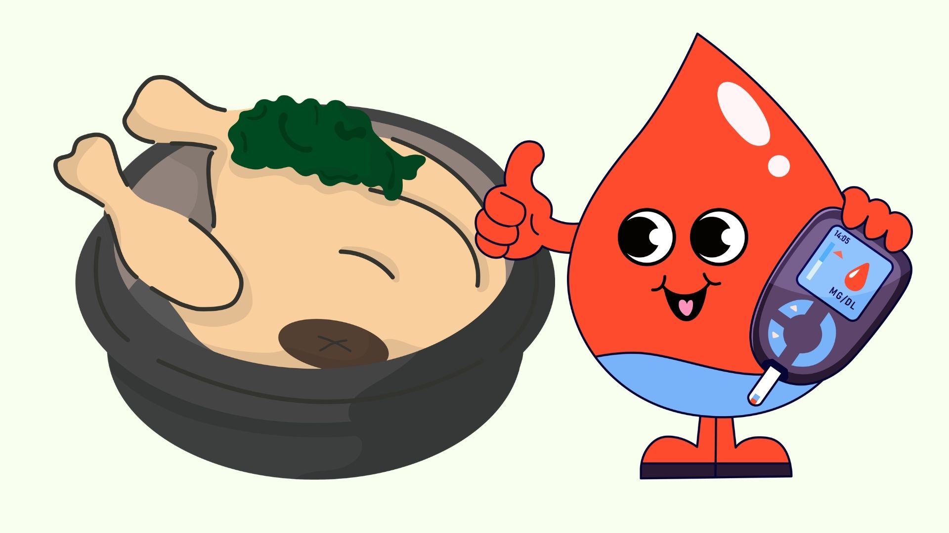 닭고기 요리로 혈당 조절. 그래픽: 린단