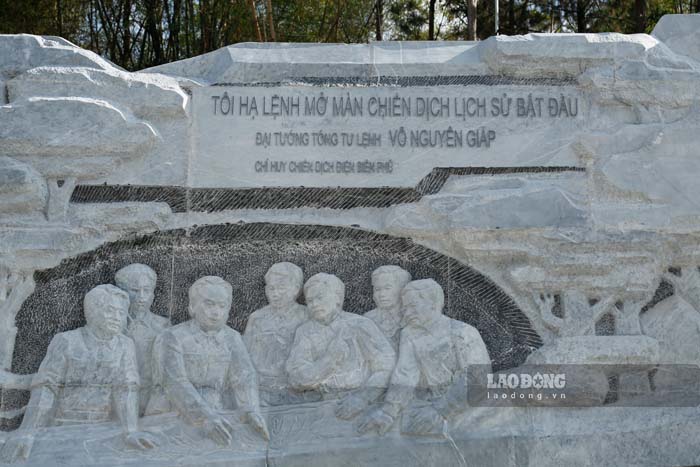 Reliefs at Him Lam Resistance Center. Photo: Quang Dat