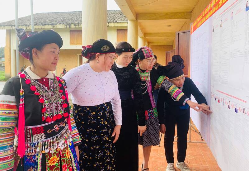 Voters in mountainous areas look forward to election day. Photo: Hoang Chinh