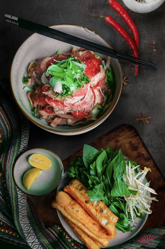 Phở Bắc Hà được phục vụ thực khách tại khách sạn 5 sao ở Sa Pa, Lào Cai. Ảnh: Nhân vật cung cấp