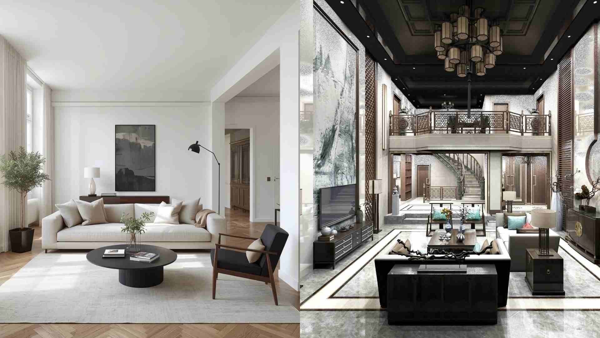 Interior design can be classified by style. Graphics: Ha May