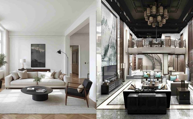 European Design Style Light design helps the staircase become more prominent