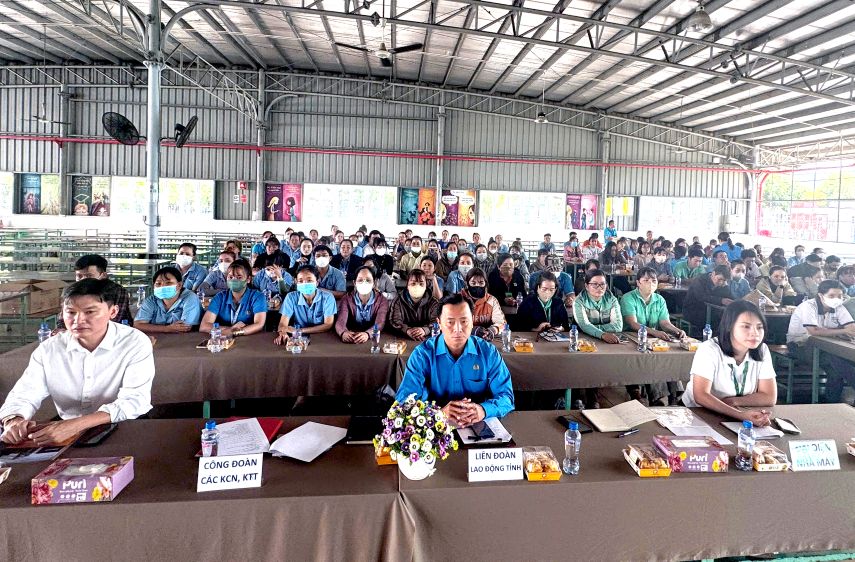 Quang cảnh Hội nghị người lao động năm 2026 tại Công ty TNHH Freeview Industrial Việt Nam. Ảnh: Thanh Mai 
