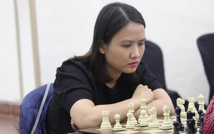 Chess Grandmaster Luong Phuong Hanh is maintaining stable form. Photo: Vietnam Chess Federation