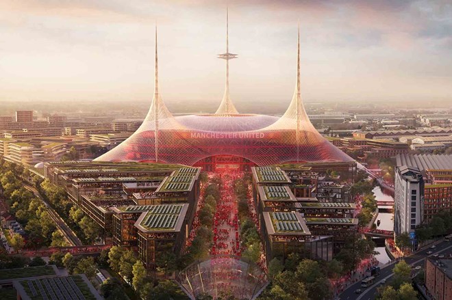 Man United's new stadium construction project has very high costs. Photo: AFP