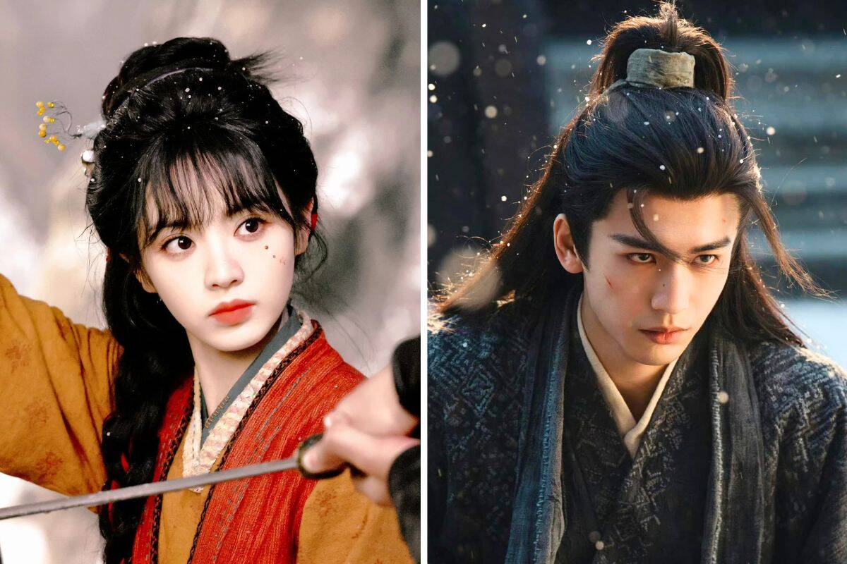 Dien Hy Vi and Truong Lang Hach cause fans to argue about the order of appearance of names on the poster of the movie "Axis of Jade". Photo: Producer