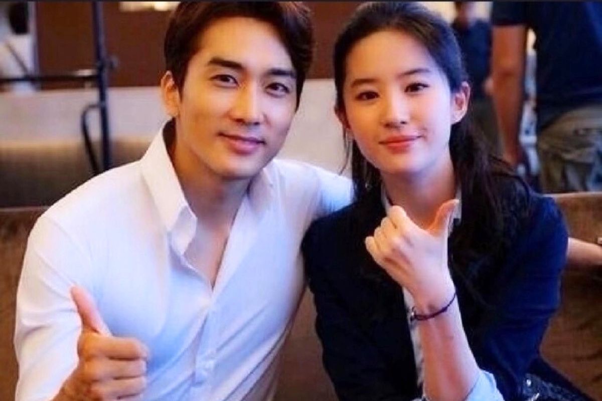 Song Seung Hun and Liu Yifei. Photo: Xinhua