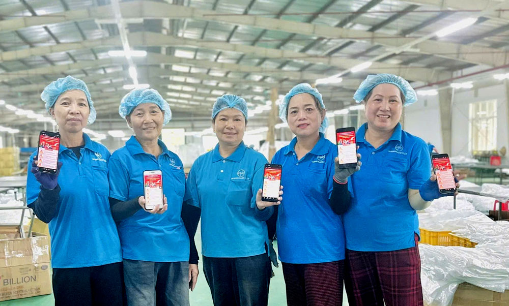 Công đoàn phường Điện Bàn lan tỏa tinh thần chào mừng ngày bầu cử đại biểu Quốc hội khóa XVI và đại biểu Hội đồng nhân dân các cấp nhiệm kỳ 2026 – 2031. Ảnh: Công đoàn Điện Bàn.