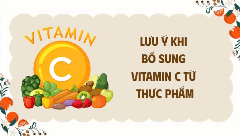 Notes when supplementing vitamin C from food