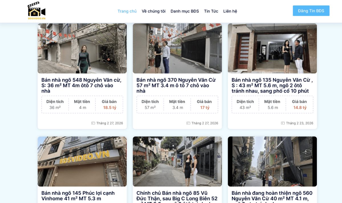 Nền tảng bất động sản công khai minh bạch thông tin