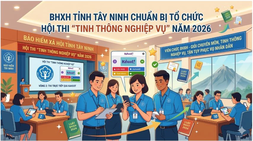 Tay Ninh Provincial Social Insurance organizes the "Professional Proficiency" contest in 2026. Photo: Tay Ninh Provincial Social Insurance