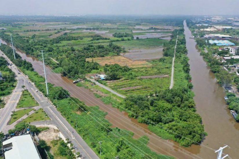 Location of construction of International University Urban Area in the Northwest of Ho Chi Minh City. Photo: Anh Tu