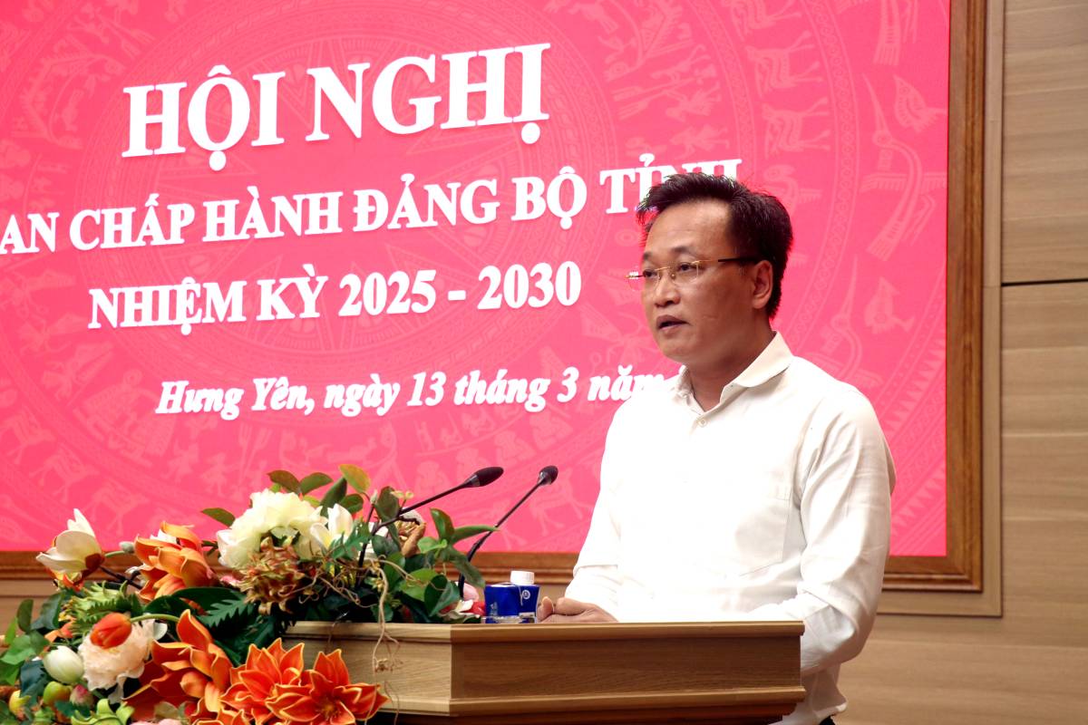 The Executive Committee of the Hung Yen Provincial Party Committee for the term 2025 - 2030 held a conference and unanimously approved the Hung Yen Free Economic Zone Project. Photo: Hai Minh