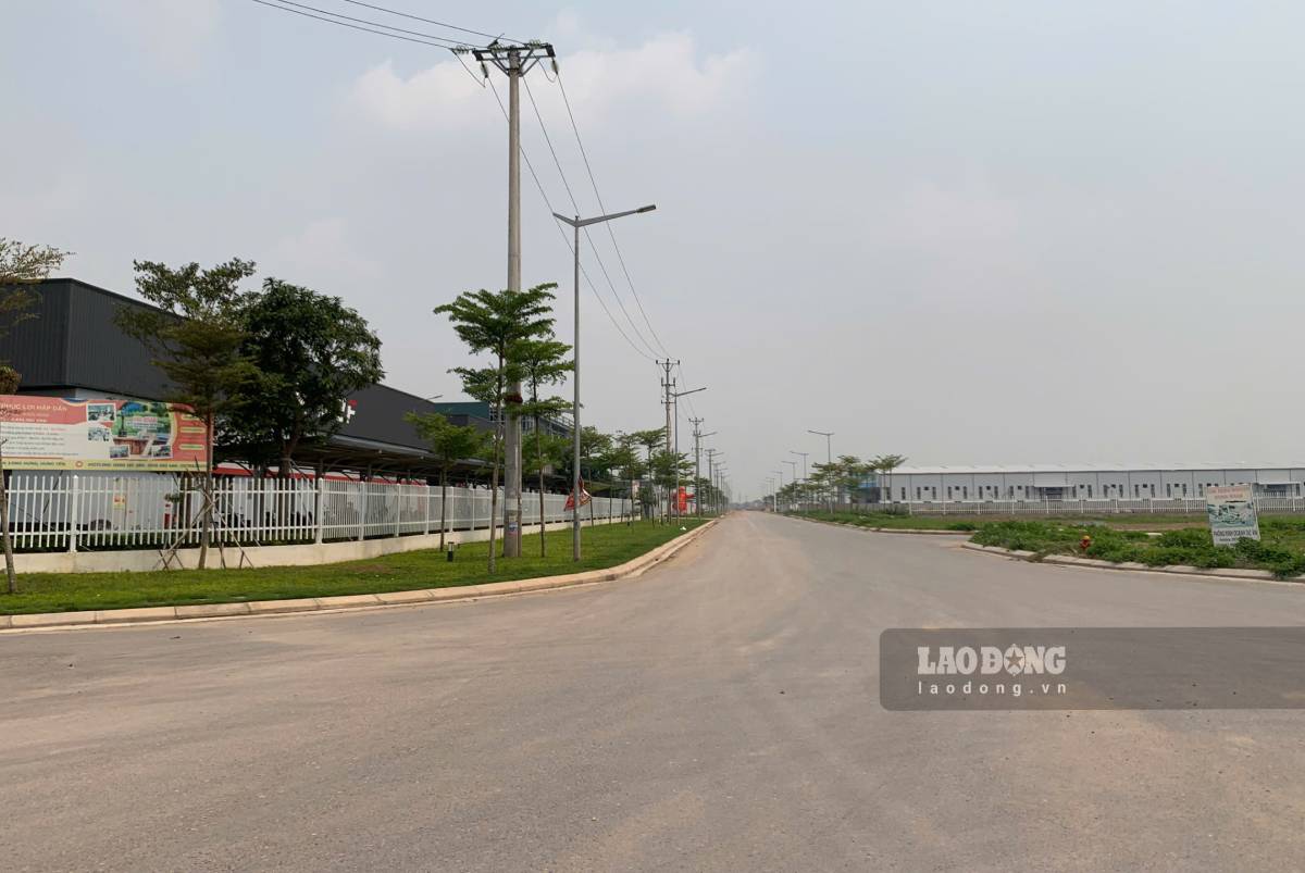 Hung Nhan Industrial Cluster expands to a scale of about 70ha. Photo: Luong Ha