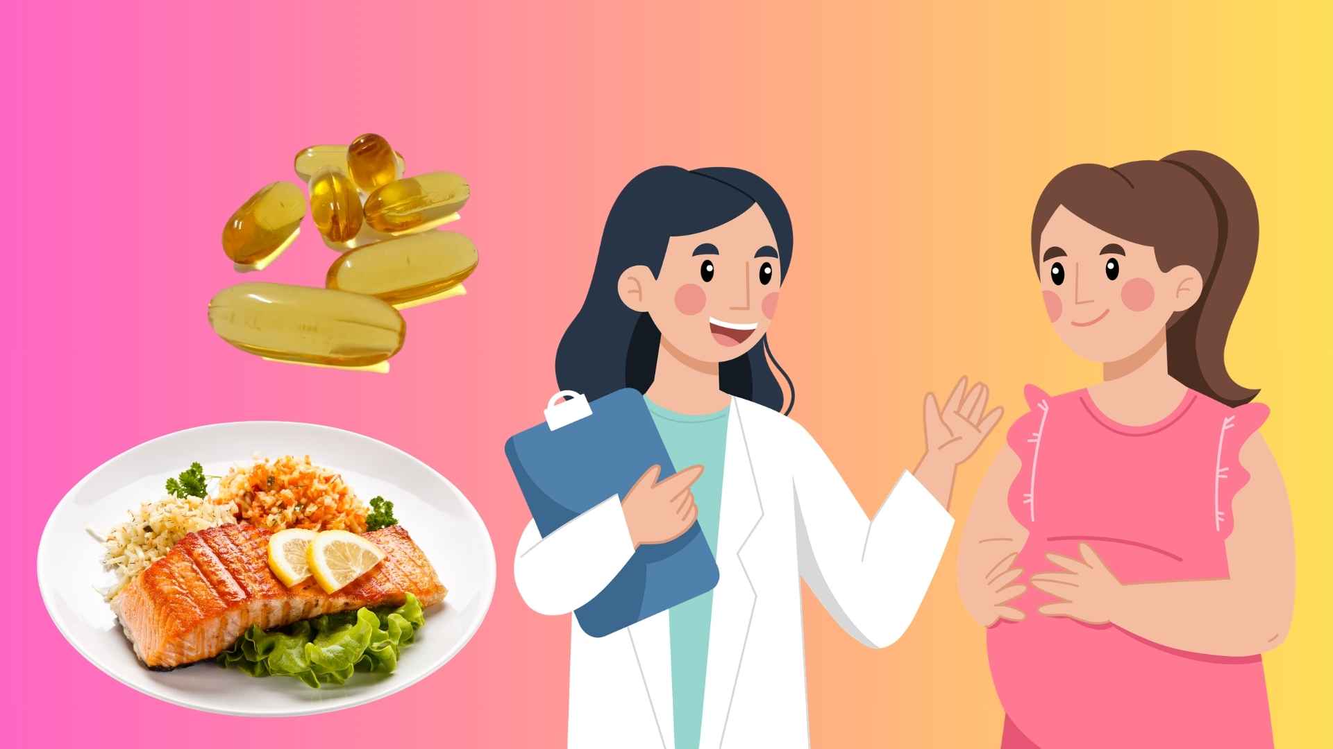 Supplementing with enough nutrients helps pregnant mothers have a healthy pregnancy. Graphic photo: Huong Son