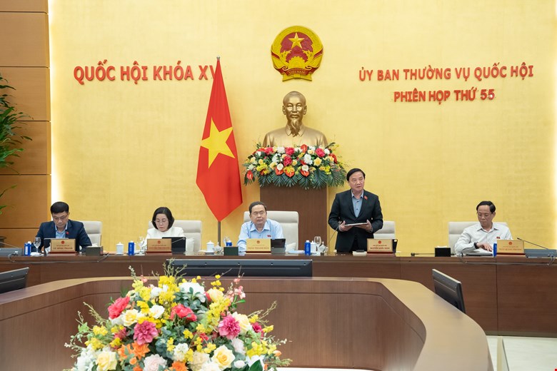 The National Assembly Standing Committee continues to give opinions on many important draft laws at the 55th Session. Photo: Quochoi. vn