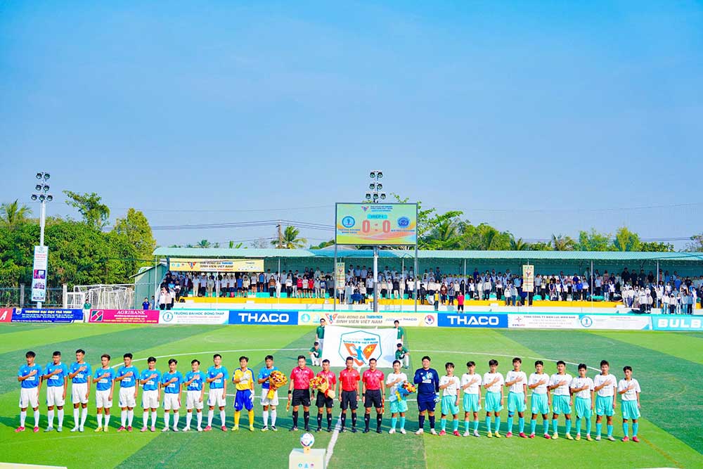 Các giải bóng đá sinh viên được xem là nguồn bổ sung cầu thủ tiềm năng cho bóng đá Việt Nam. Ảnh: Thanh Vũ