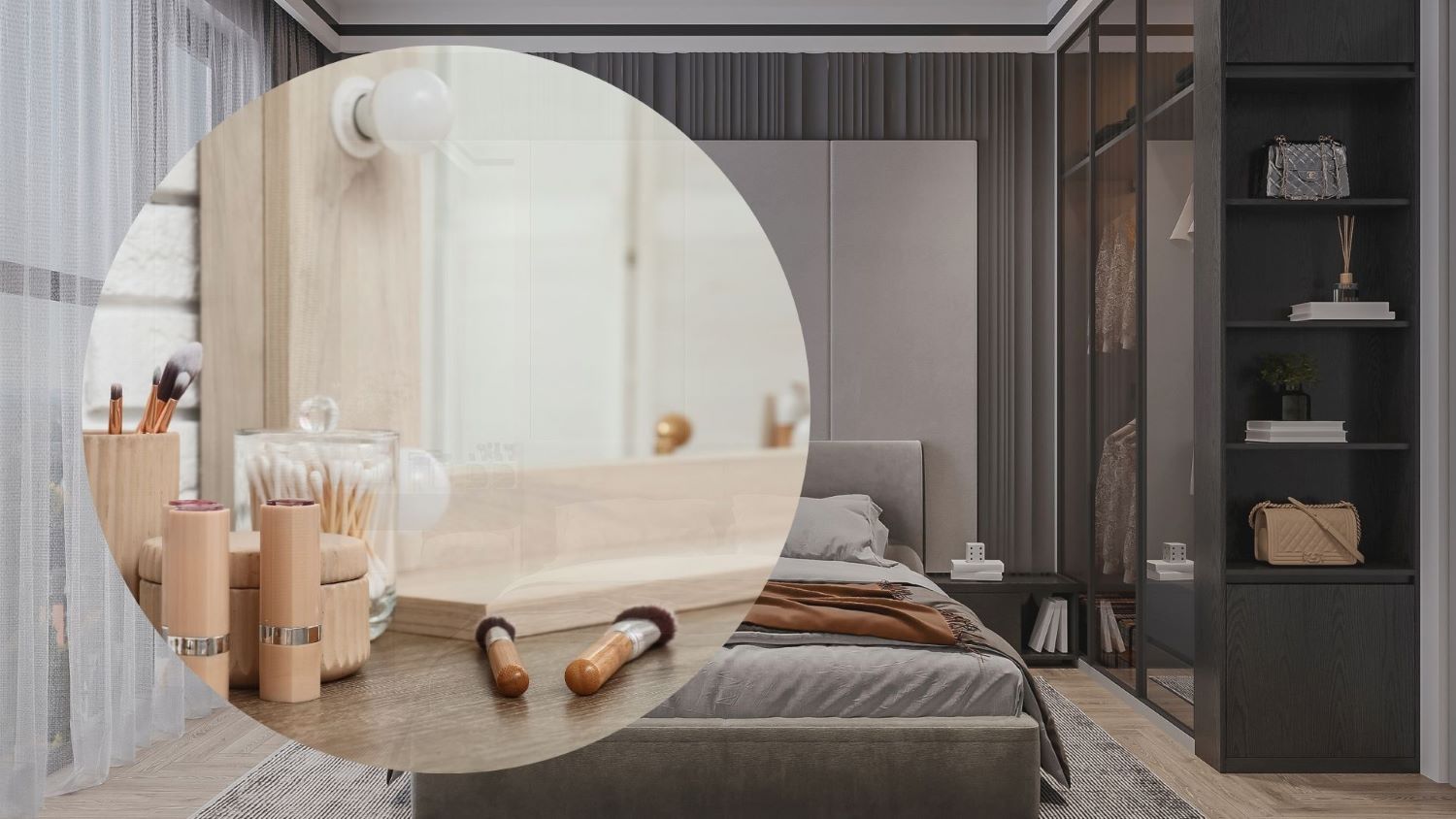 Designing and choosing suitable furniture helps the bedroom space become harmonious and luxurious. Graphics: Thanh Thanh