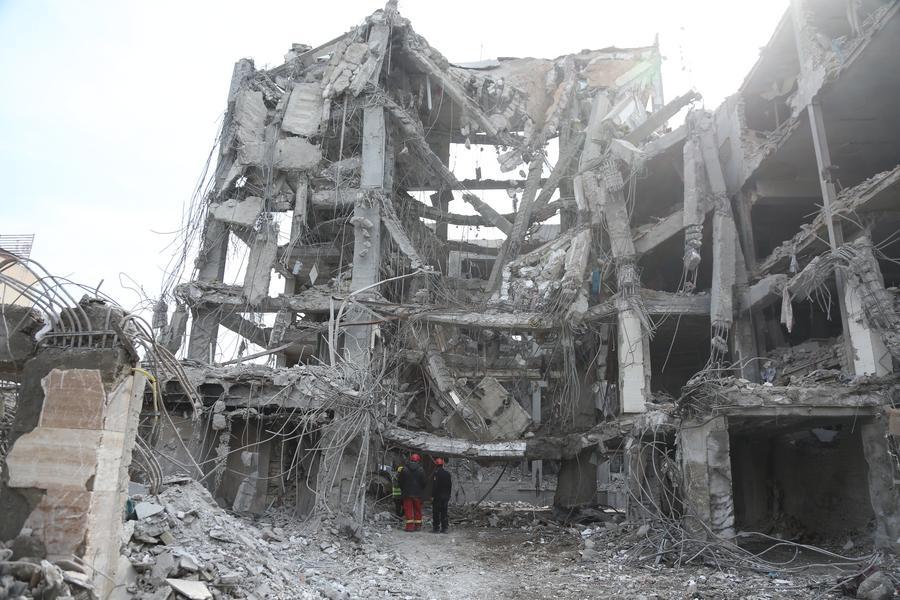 Nhà cửa ở Tehran bị phá hủy sau các đợt không kích, ngày 12.3.2026. Ảnh: Xinhua