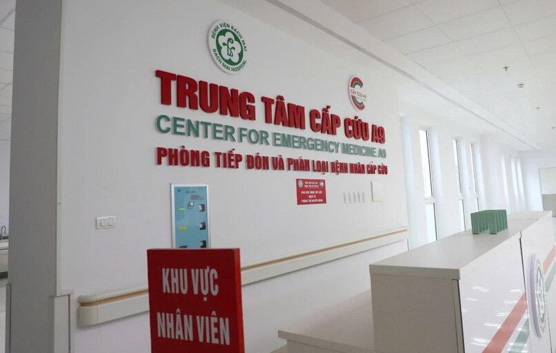 Trung tâm Cấp cứu tại cơ sở 2 của Bệnh viện Bạch Mai được xây dựng hiện đại, không gian rộng rãi. Ảnh: Bộ Y tế