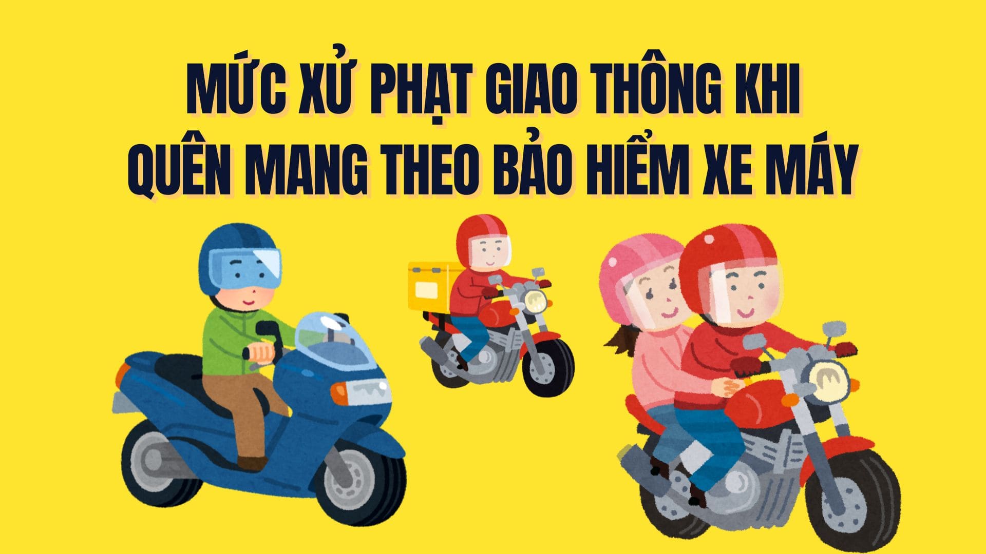 El seguro de motocicleta insuficiente al participar en el tráfico aplicará la última multa. Gráfico: Tra My